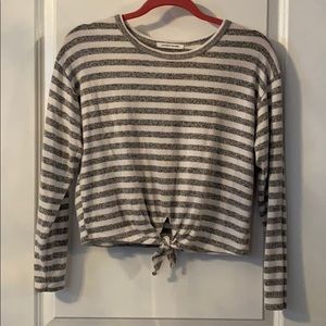Caution to the Wind striped top